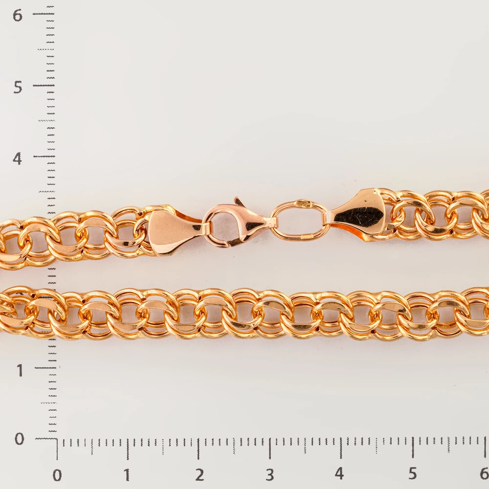 Браслет из красного золота 585 пробы