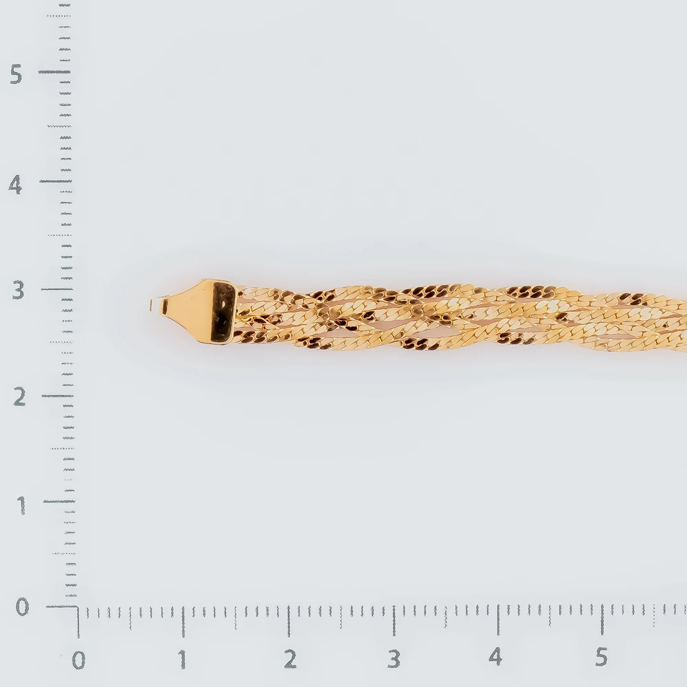 Браслет из красного золота 585 пробы