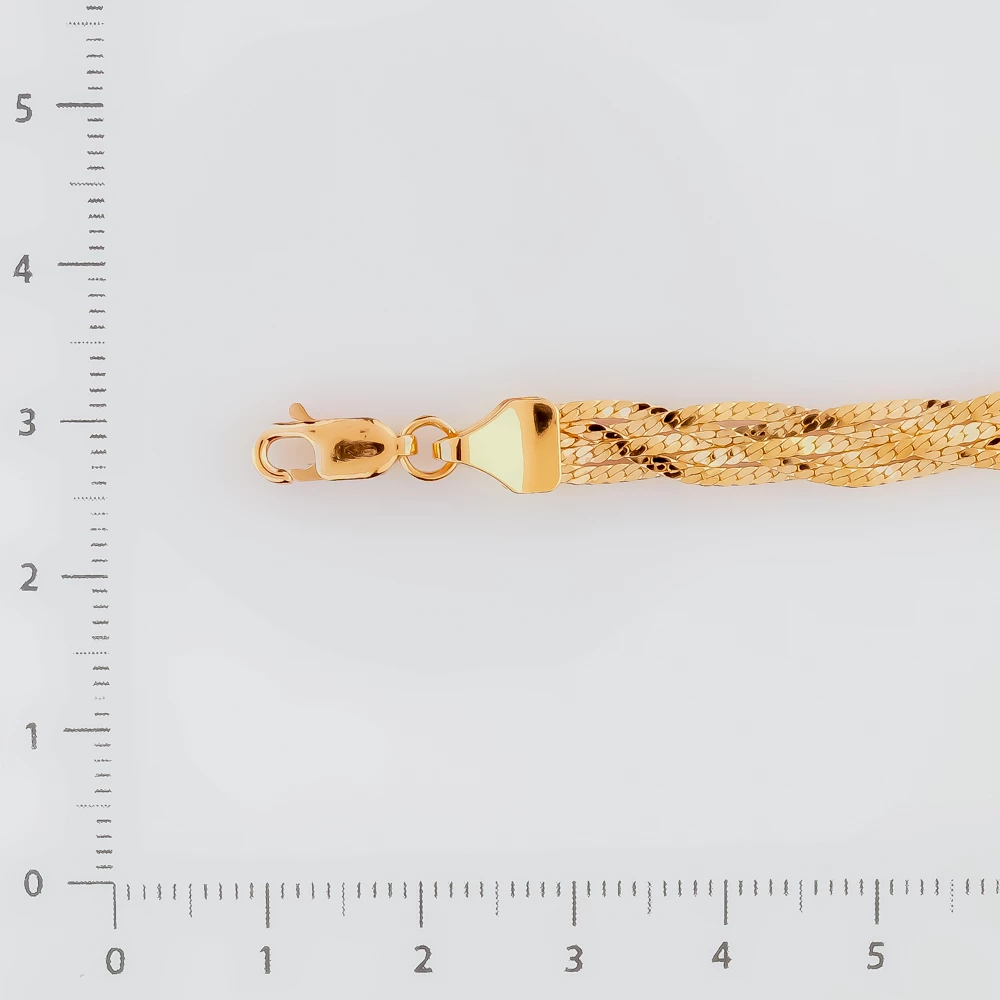 Браслет из красного золота 585 пробы