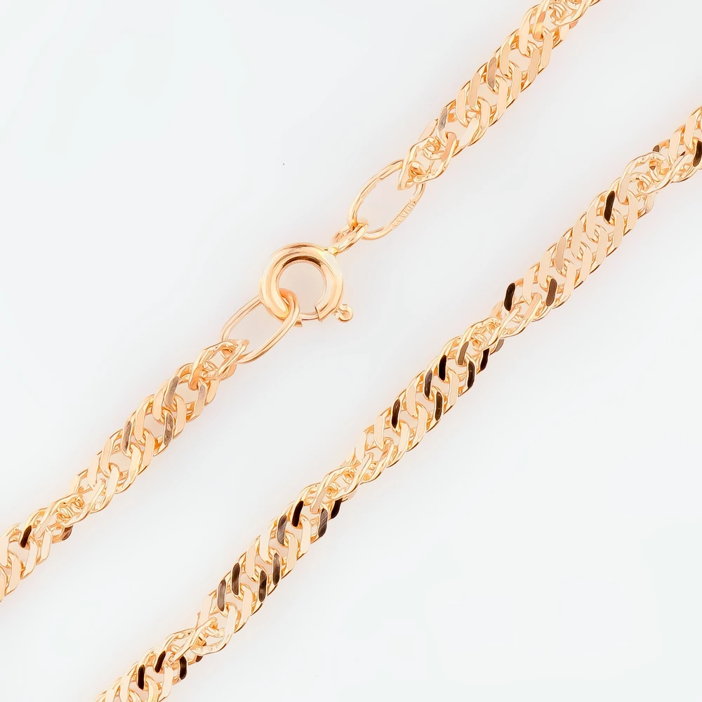 Браслет из красного золота 585 пробы