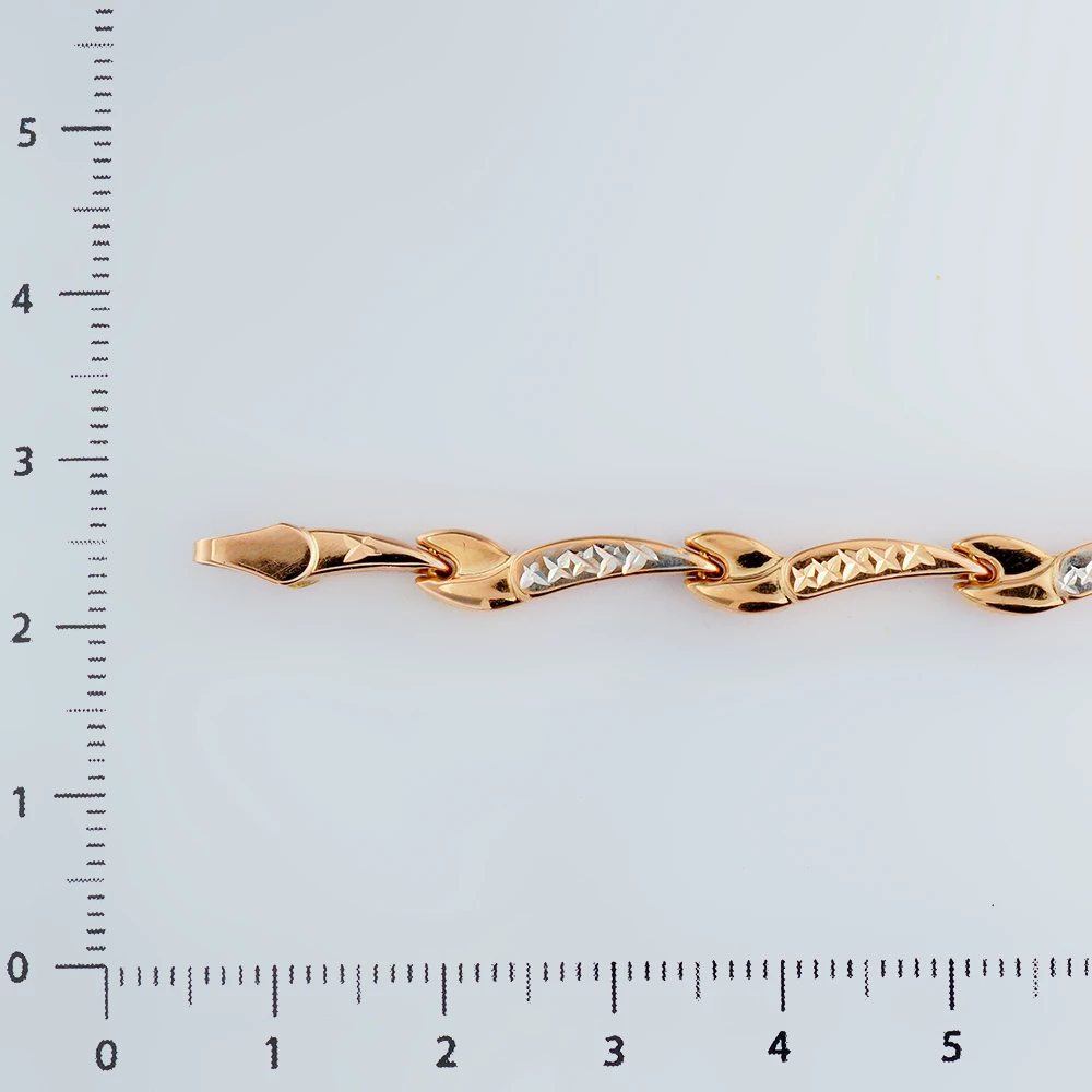 Браслет из красного золота 585 пробы