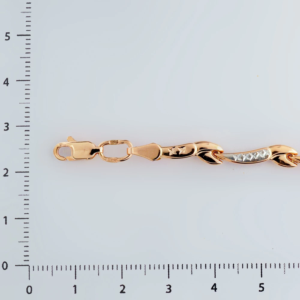 Браслет из красного золота 585 пробы