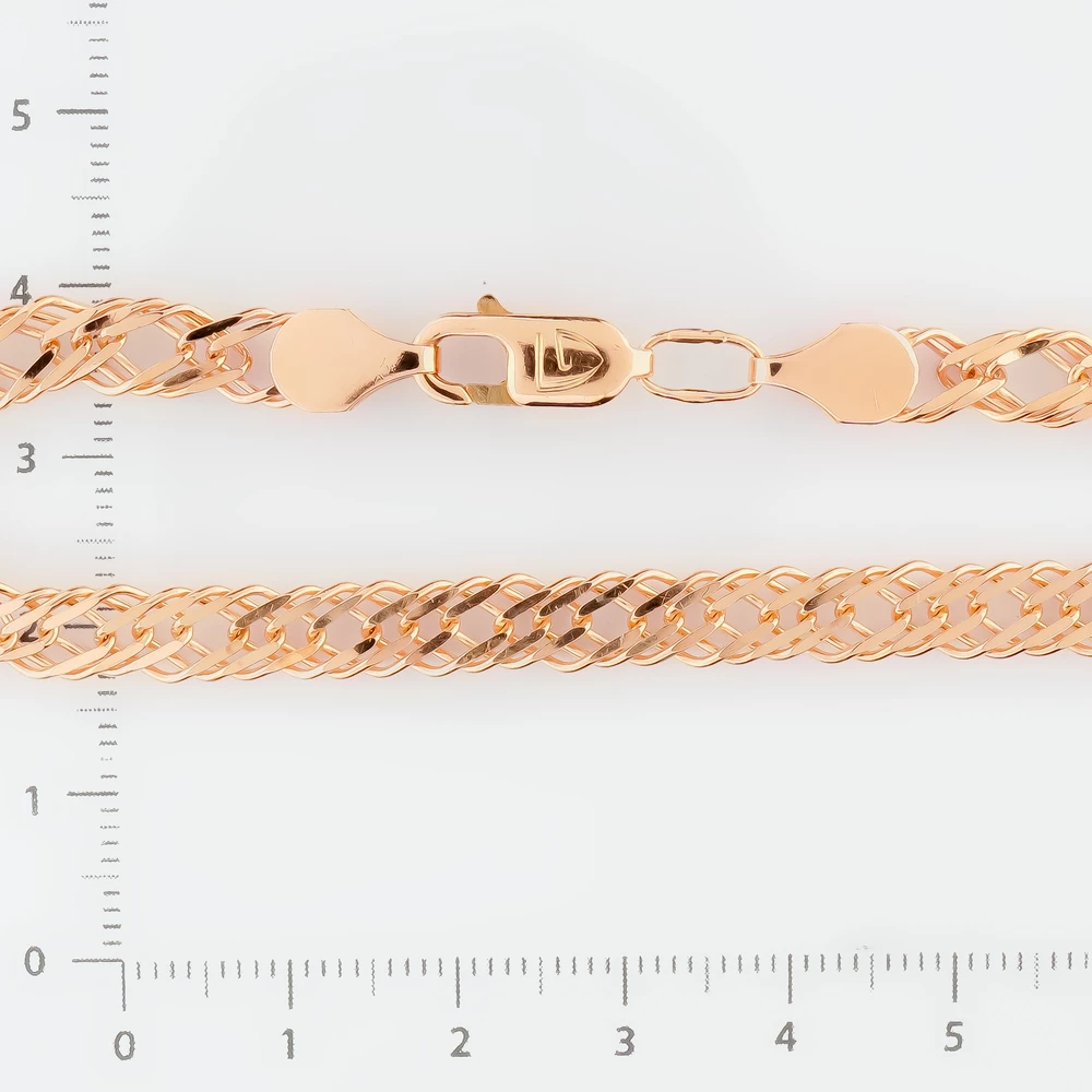 Браслет из красного золота 585 пробы