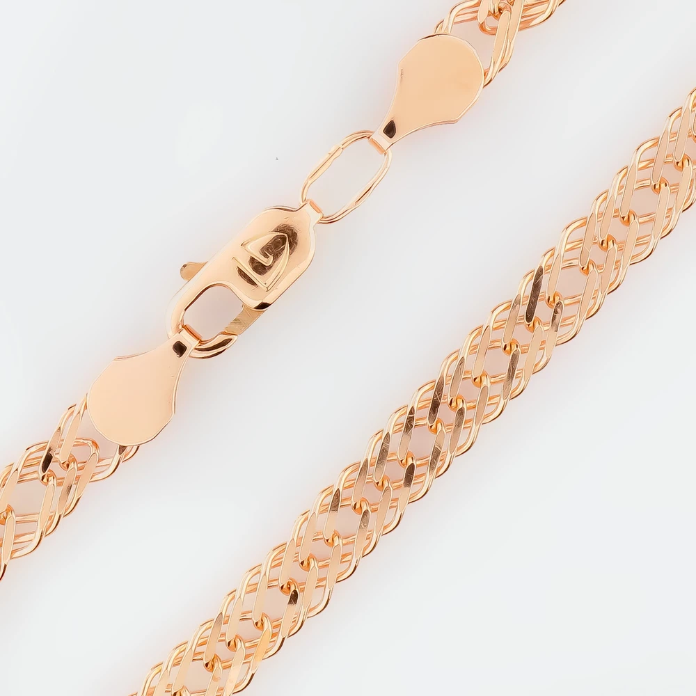 Браслет из красного золота 585 пробы