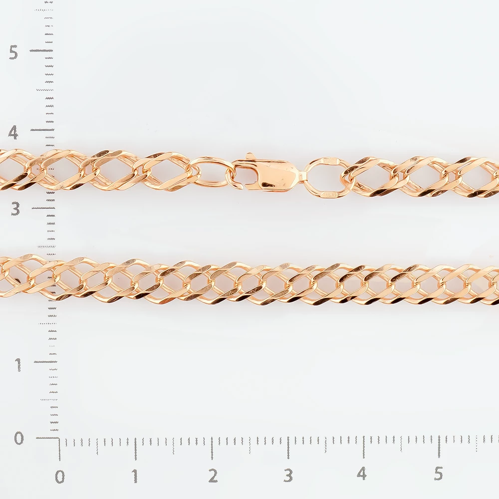 Браслет из красного золота 585 пробы