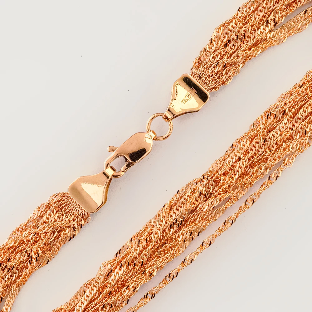 Браслет из красного золота 585 пробы