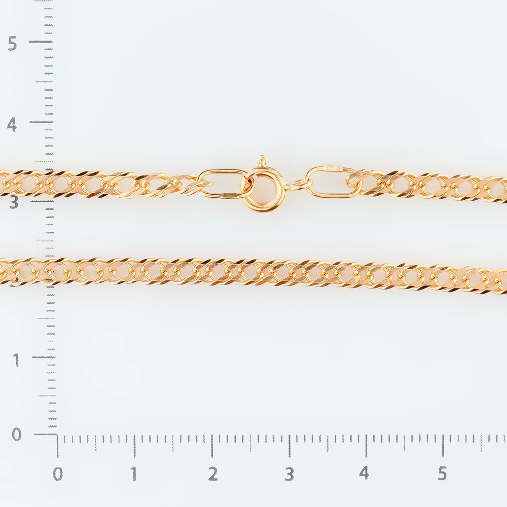 Браслет из красного золота 585 пробы