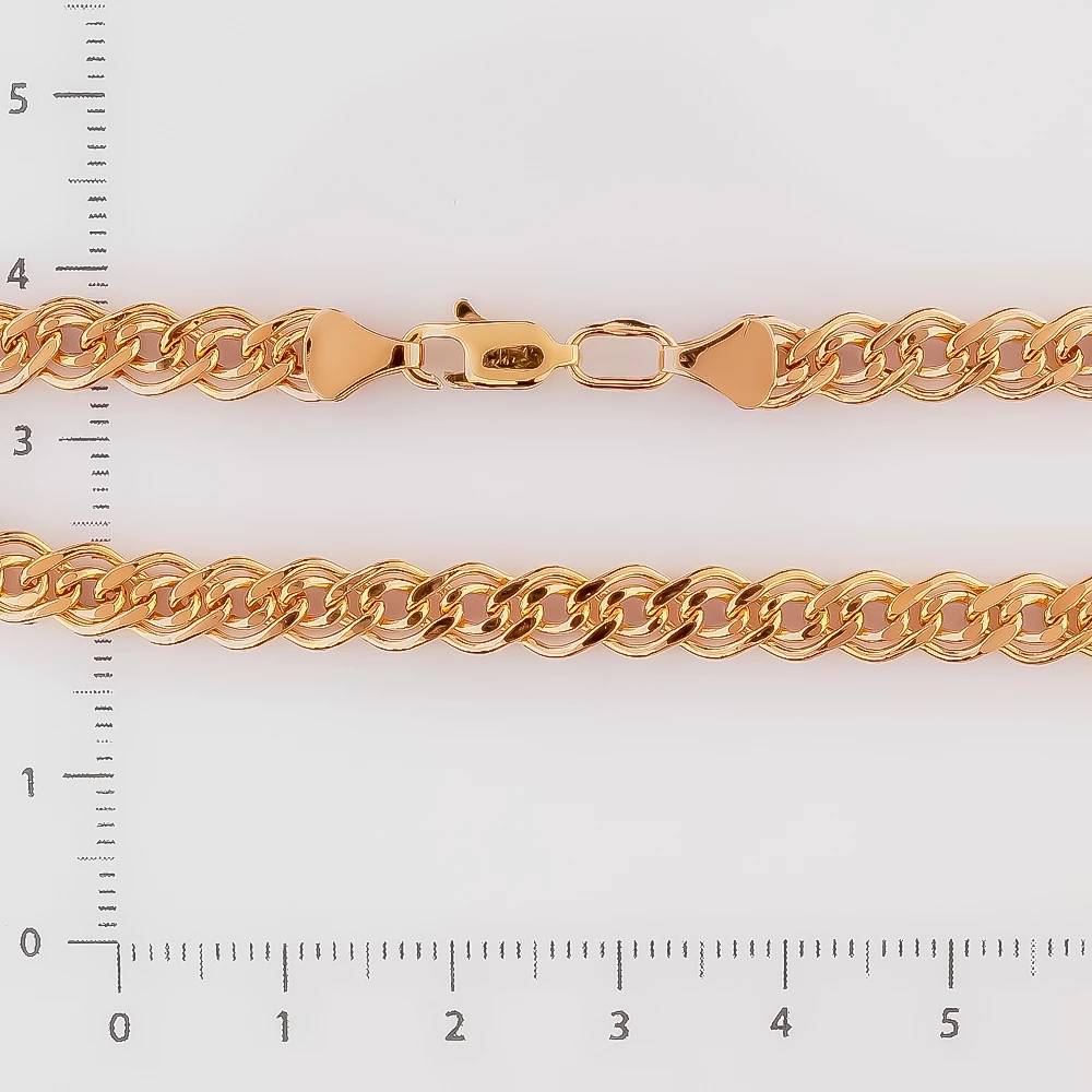 Браслет из красного золота 585 пробы