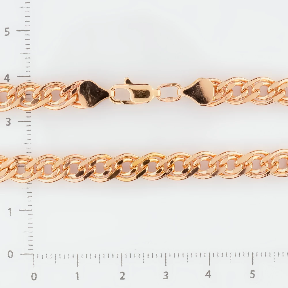 Браслет из красного золота 585 пробы