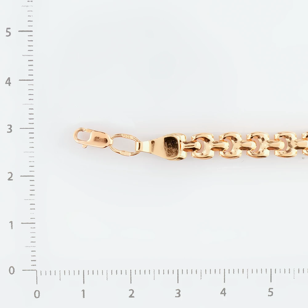 Браслет из красного золота 585 пробы