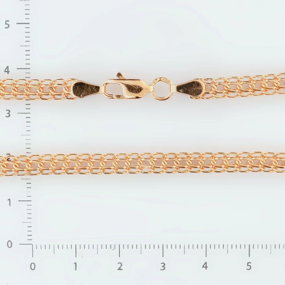 Браслет из красного золота 585 пробы