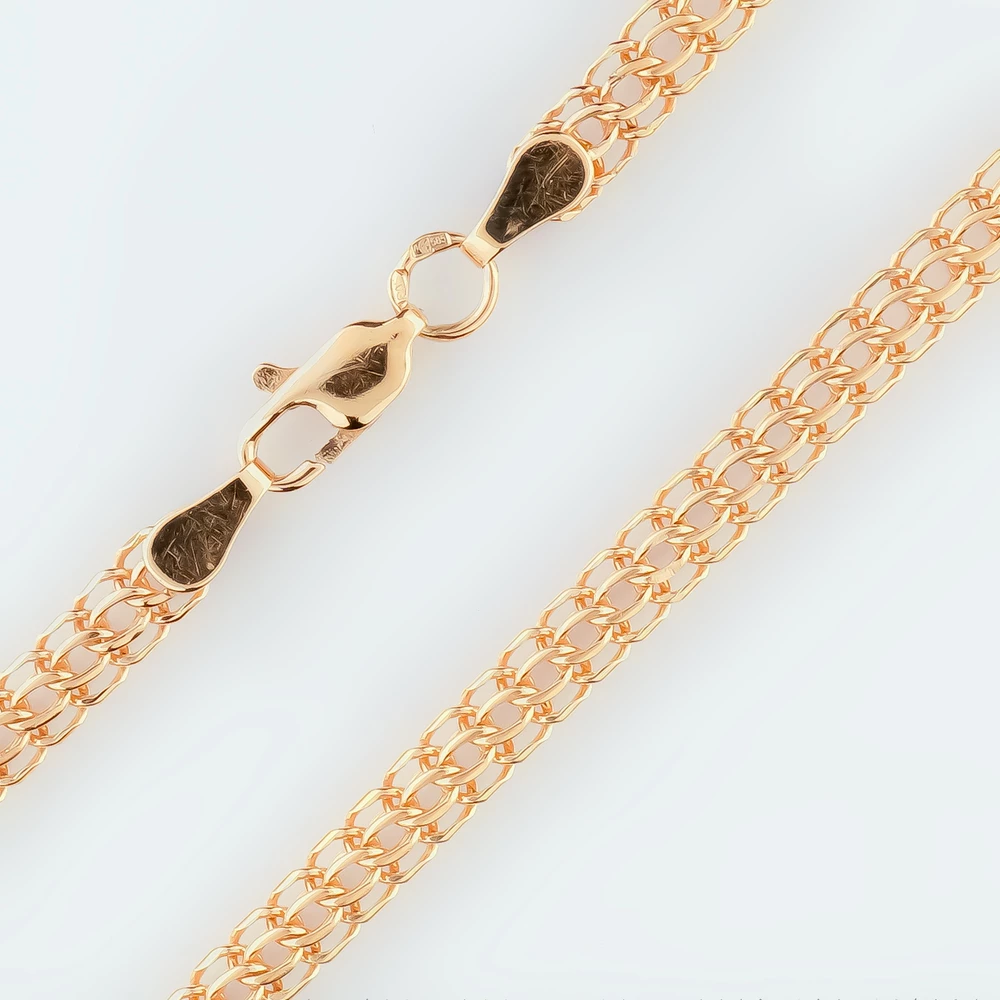 Браслет из красного золота 585 пробы