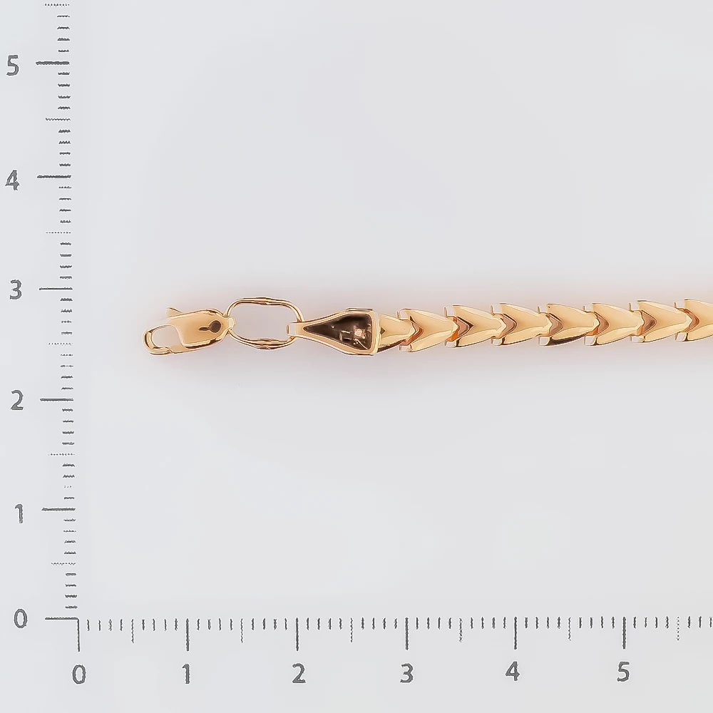 Браслет из красного золота 585 пробы