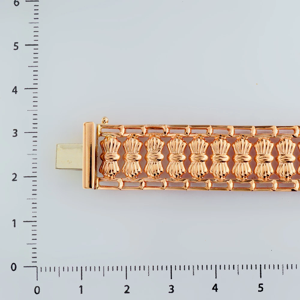 Браслет из красного золота 585 пробы