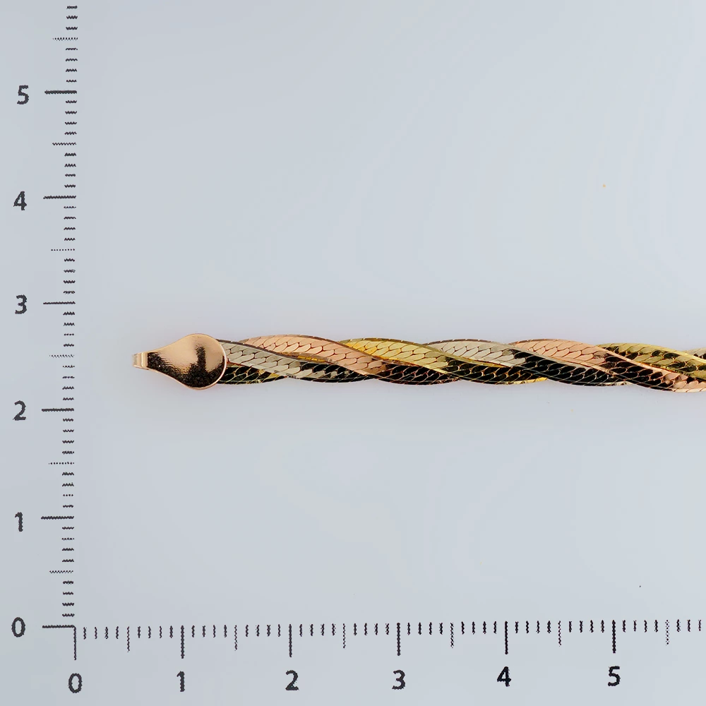 Браслет из красного золота 585 пробы