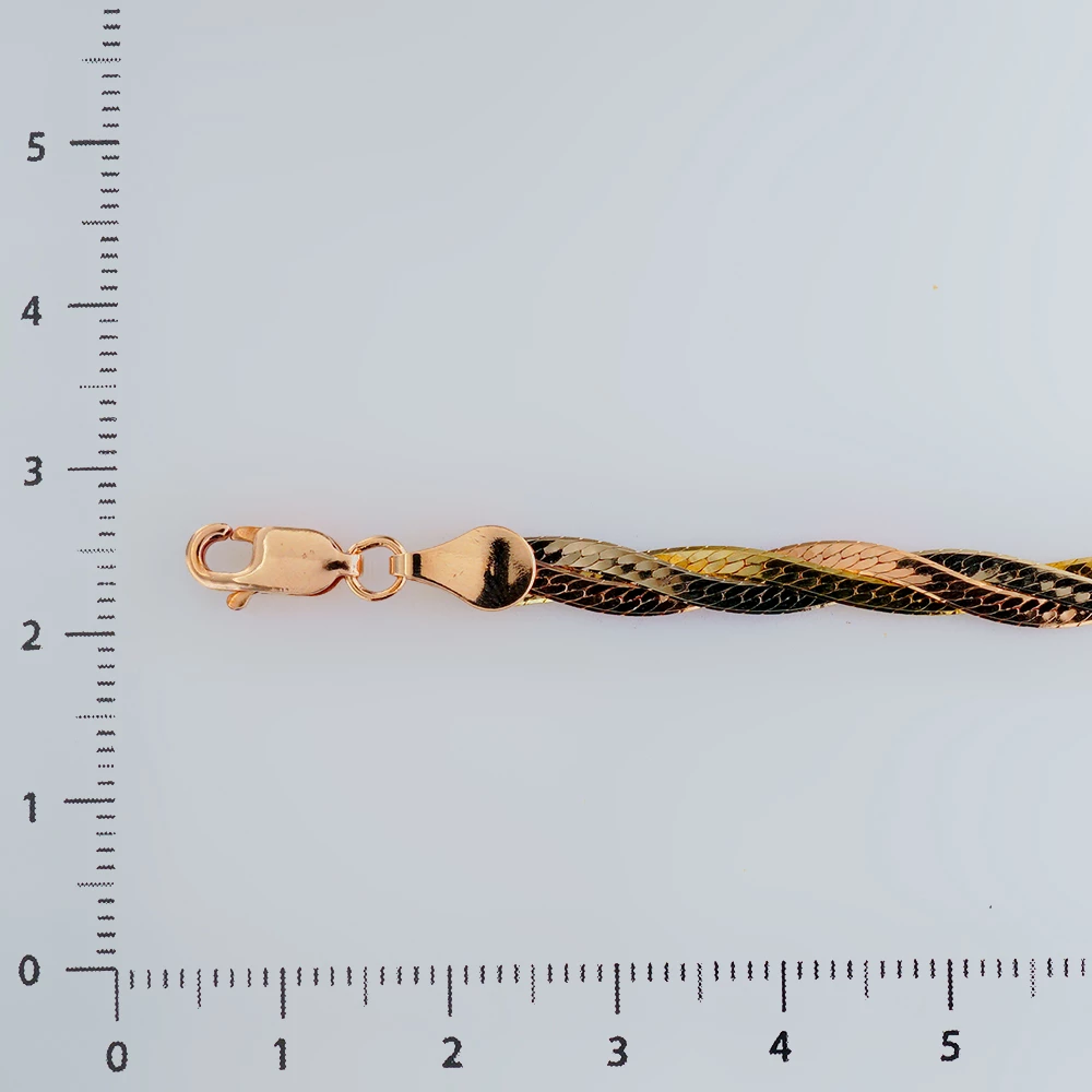 Браслет из красного золота 585 пробы