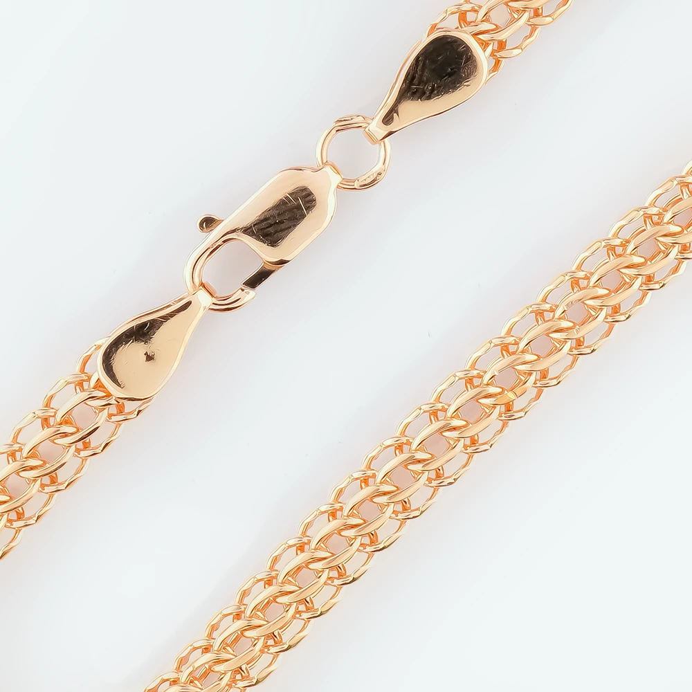 Браслет из красного золота 585 пробы