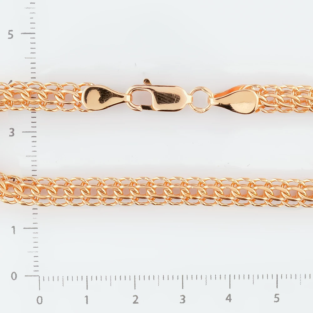 Браслет из красного золота 585 пробы