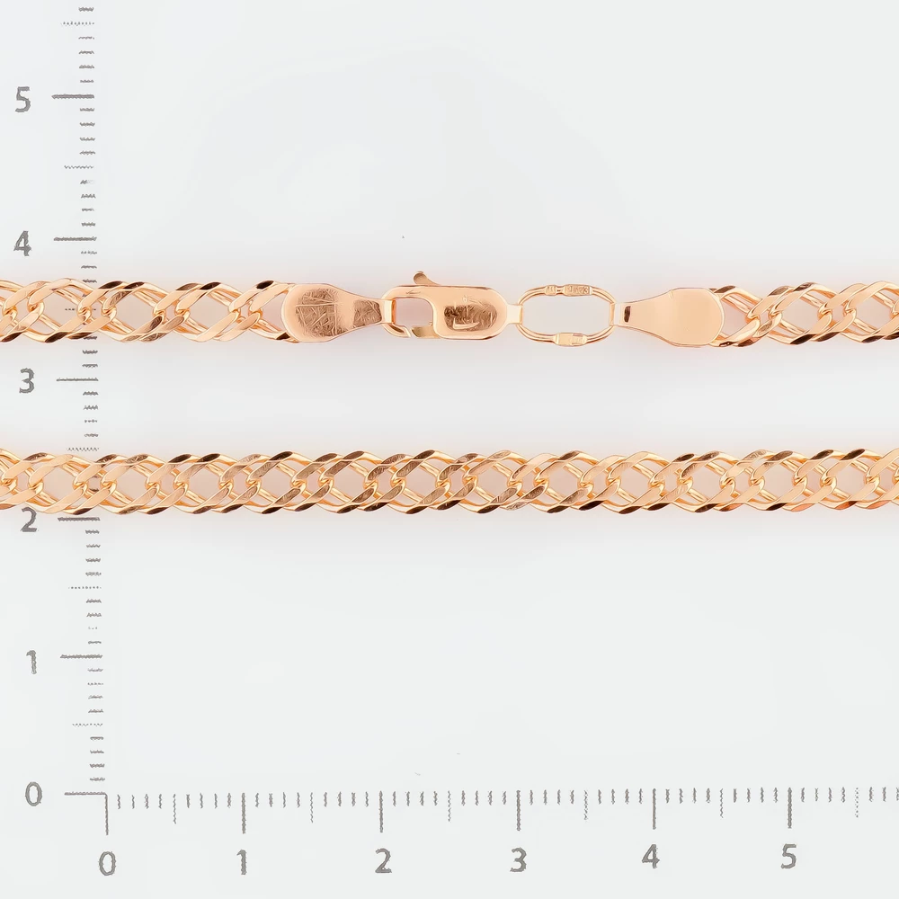 Браслет из красного золота 585 пробы