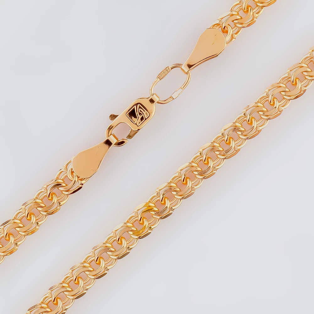 Браслет из желтого золота 585 пробы