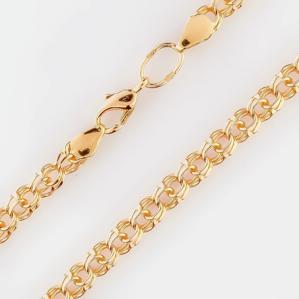 Браслет из красного золота 585 пробы