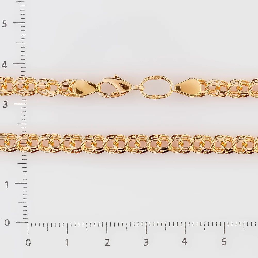 Браслет из красного золота 585 пробы