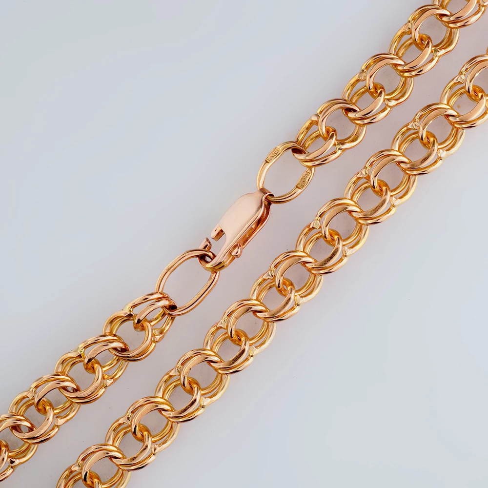 Браслет из красного золота 585 пробы