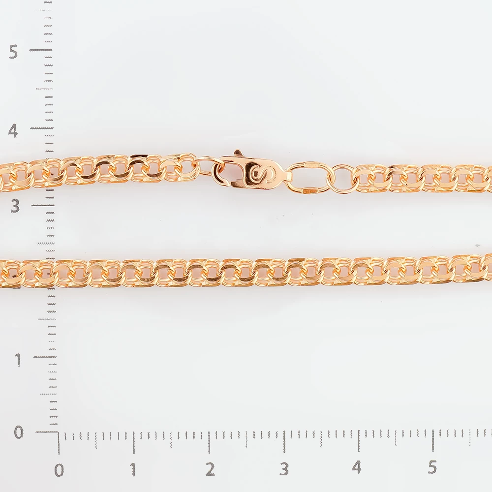 Браслет из красного золота 585 пробы