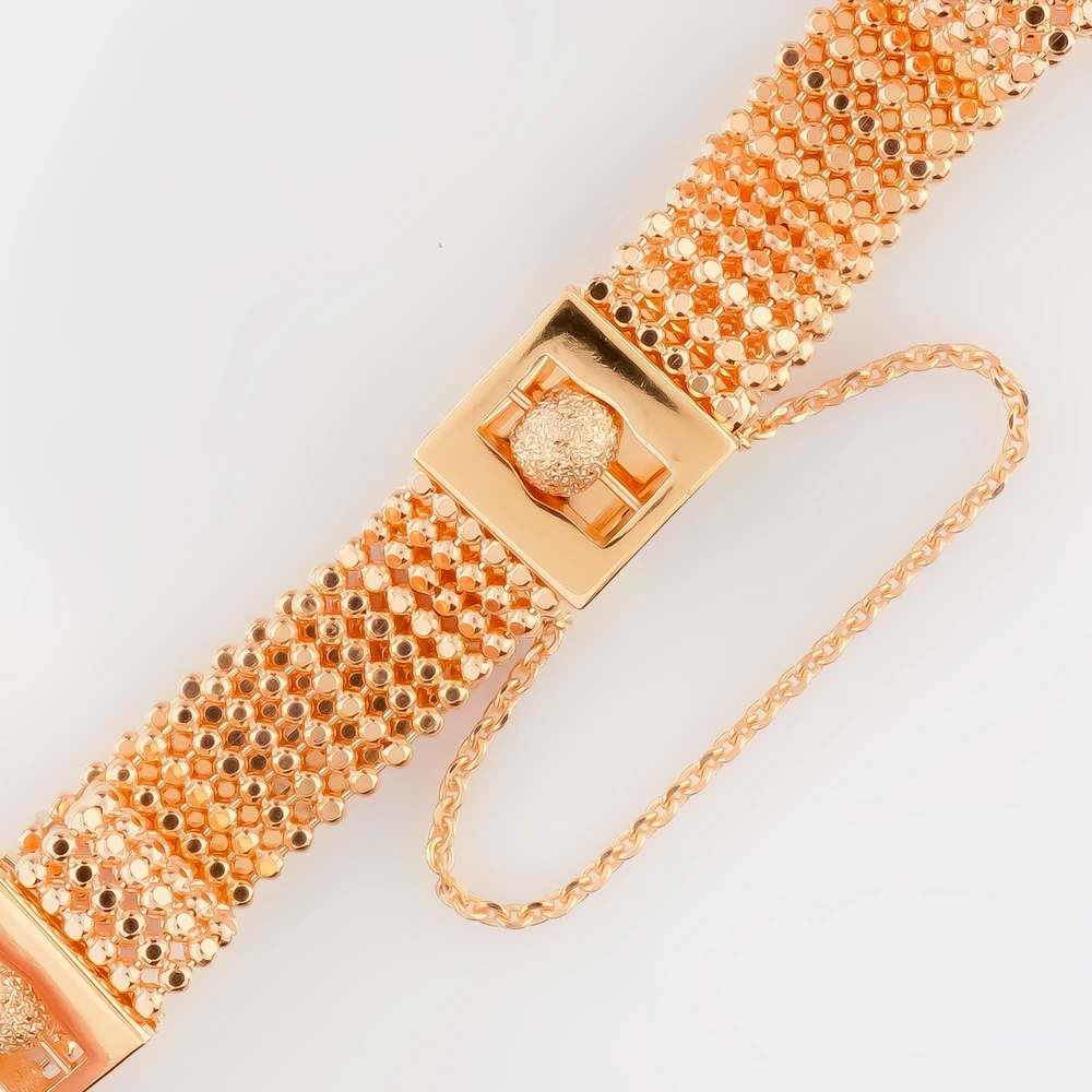 Браслет из красного золота 585 пробы