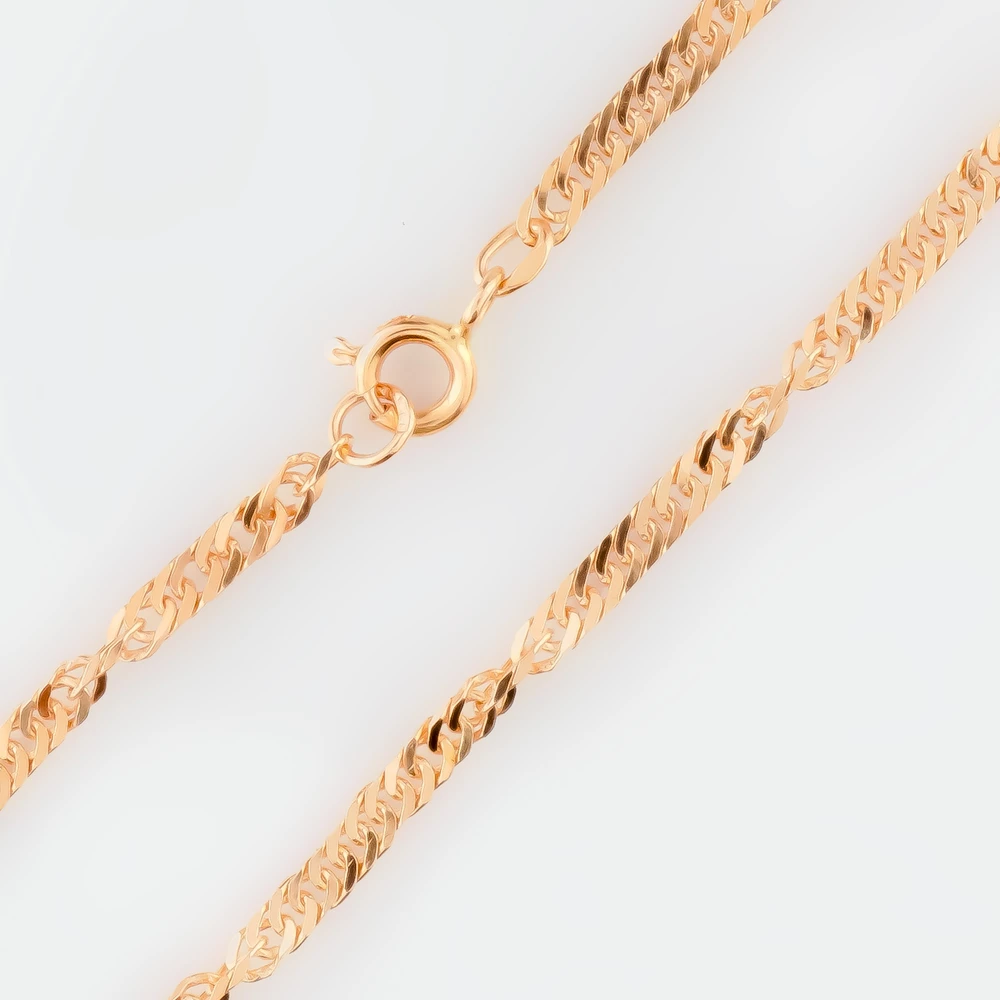 Браслет из красного золота 585 пробы