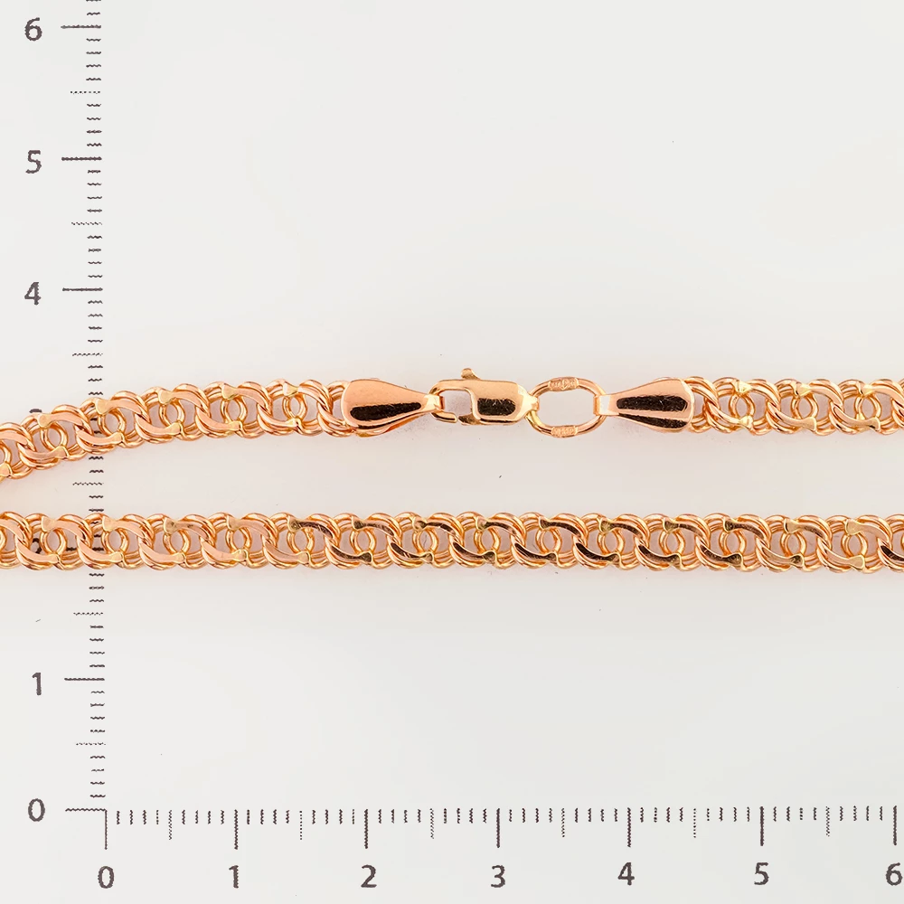 Браслет из красного золота 585 пробы