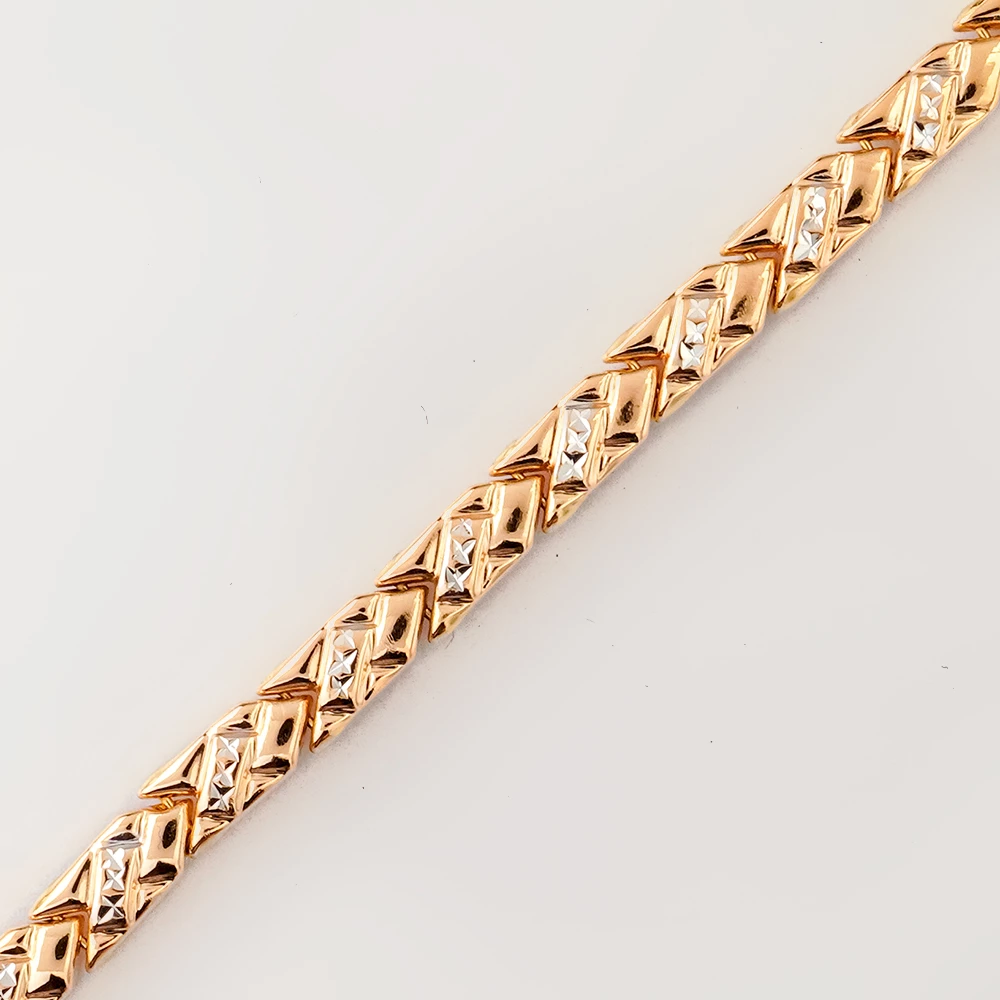 Браслет из красного золота 585 пробы