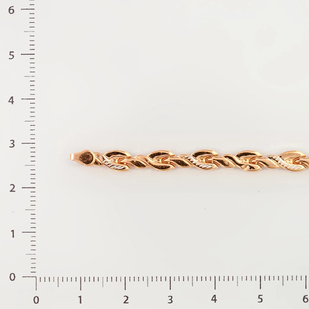 Браслет из красного золота 585 пробы