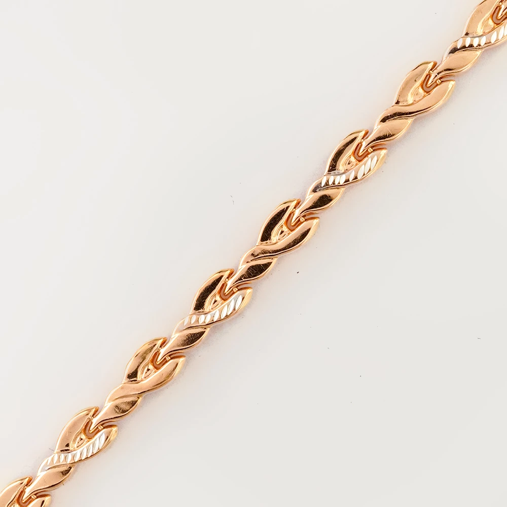 Браслет из красного золота 585 пробы