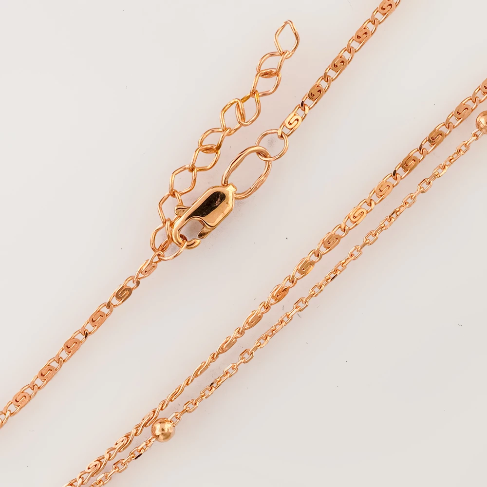 Браслет из красного золота 585 пробы