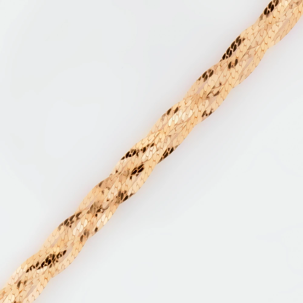 Браслет из красного золота 585 пробы