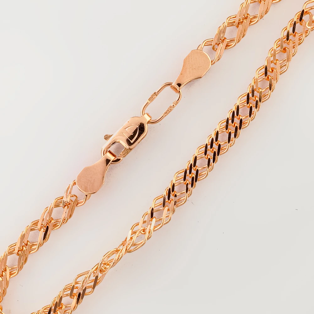 Браслет из красного золота 585 пробы