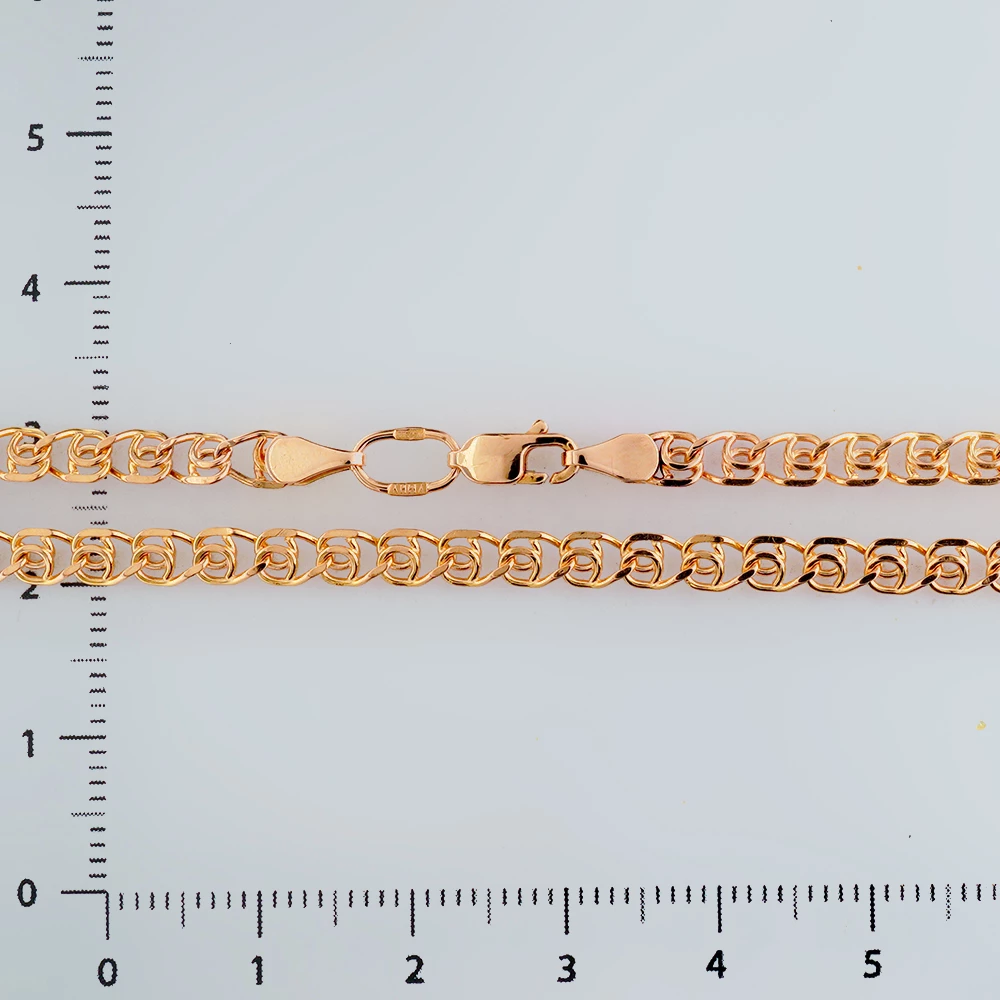 Браслет из красного золота 585 пробы