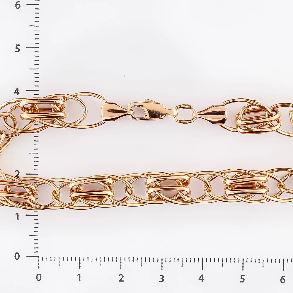 Браслет из красного золота 585 пробы