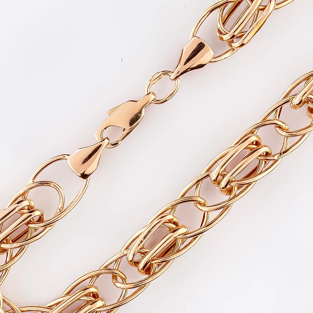 Браслет из красного золота 585 пробы