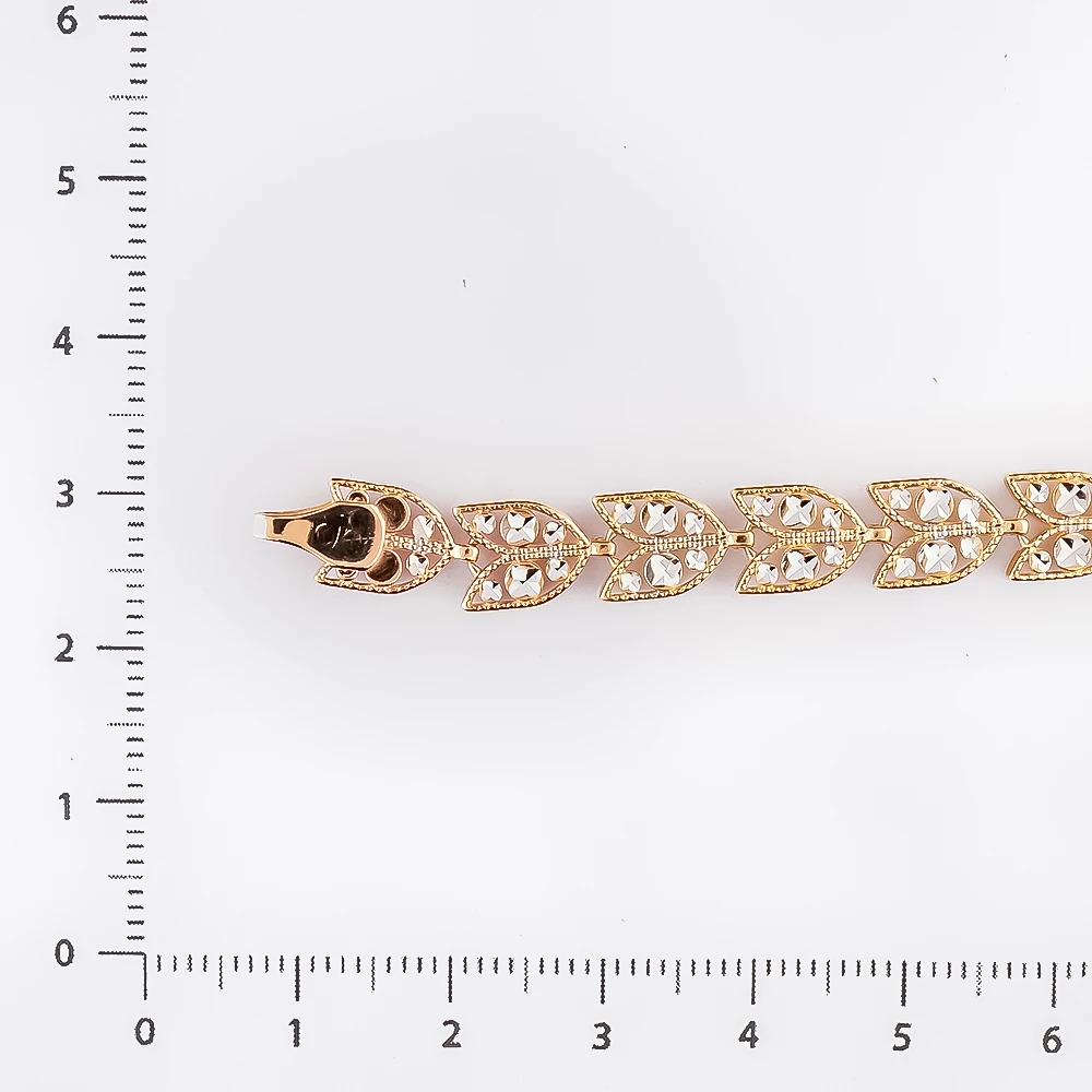 Браслет из красного золота 585 пробы