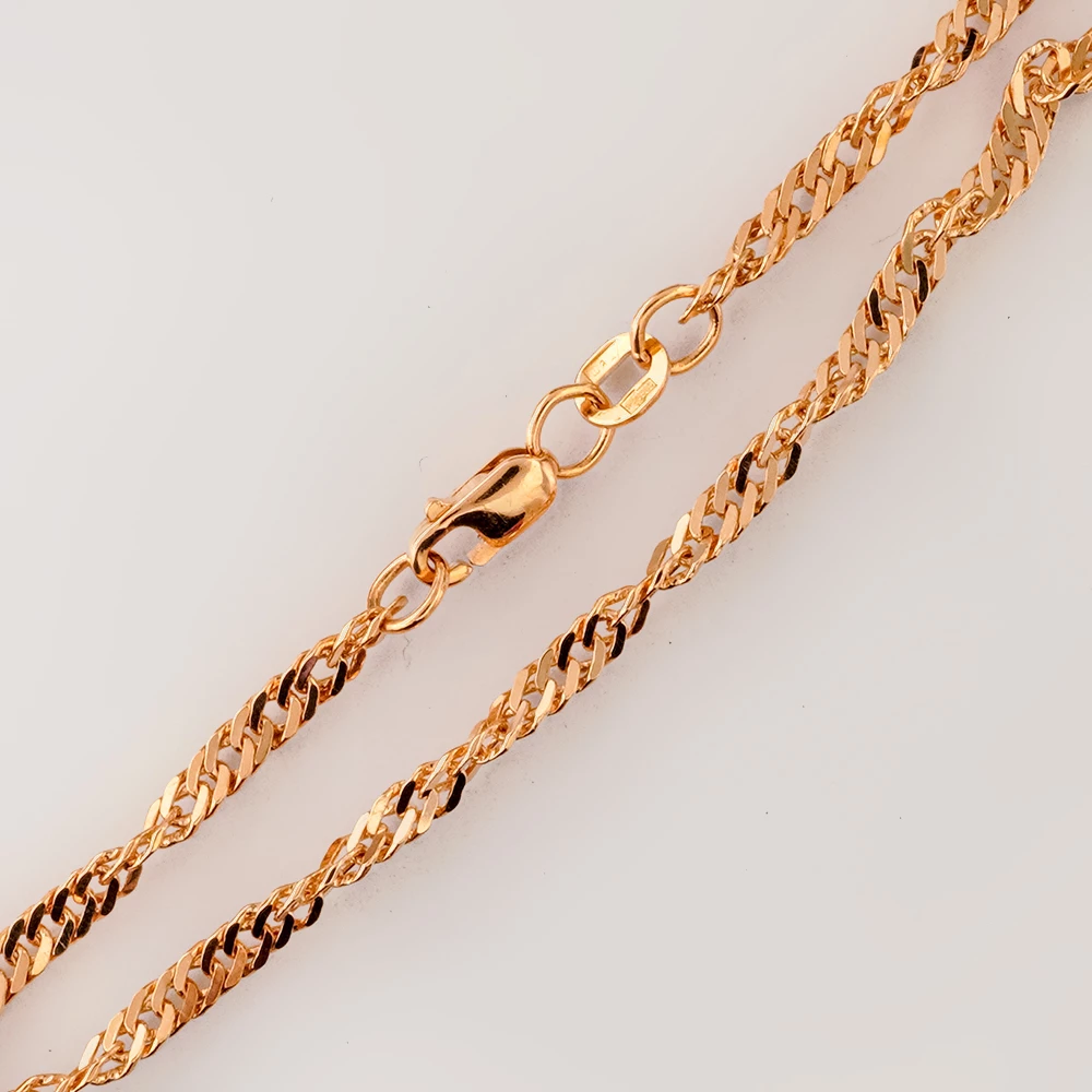 Браслет из красного золота 585 пробы