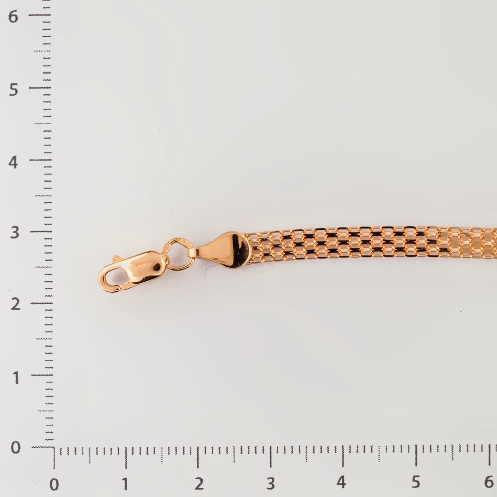 Браслет из красного золота 585 пробы