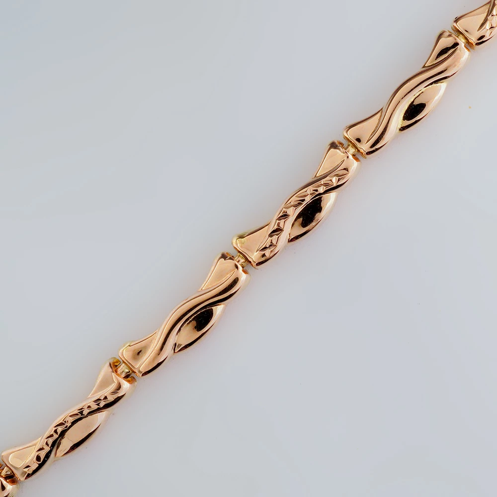 Браслет из красного золота 585 пробы