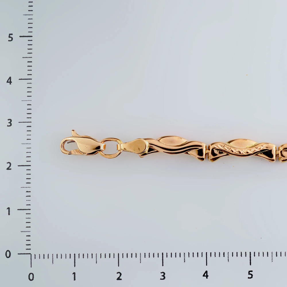 Браслет из красного золота 585 пробы