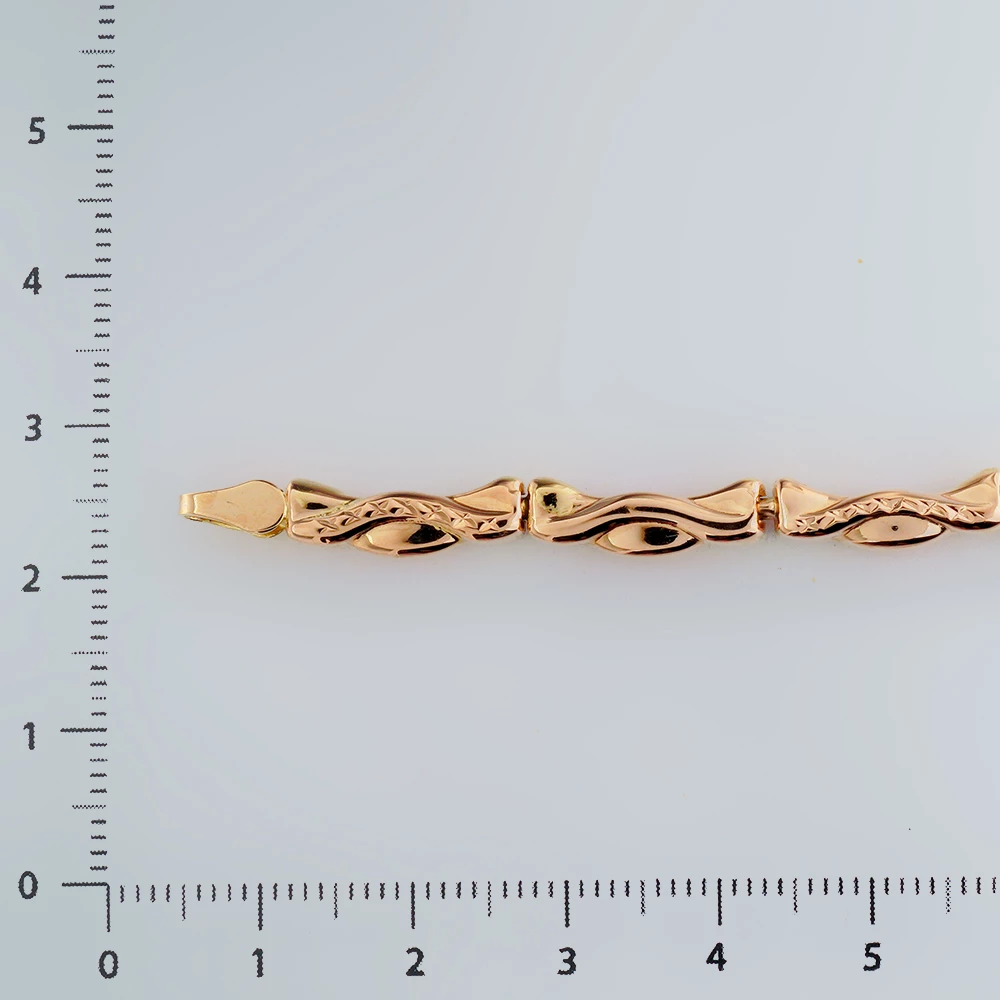 Браслет из красного золота 585 пробы