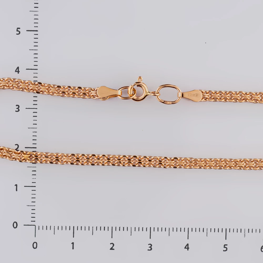 Браслет из красного золота 585 пробы