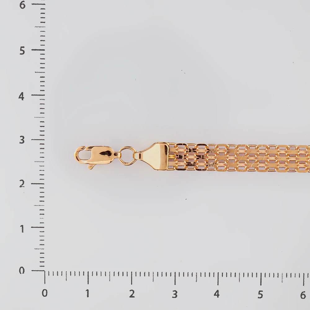 Браслет из красного золота 585 пробы