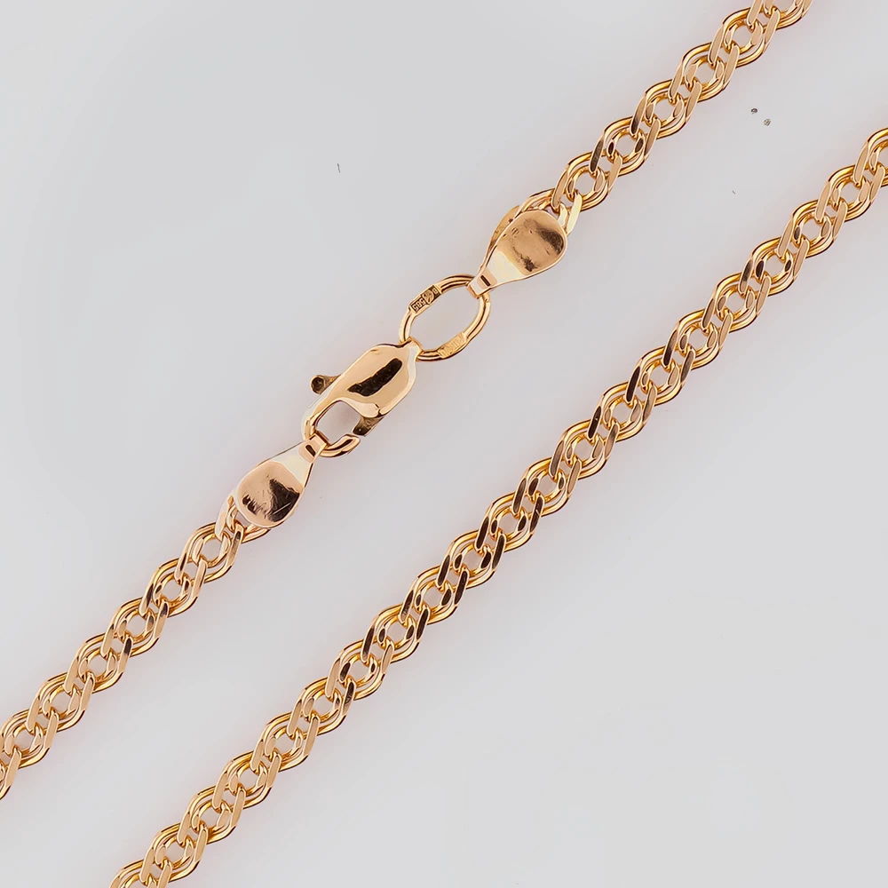 Браслет из красного золота 585 пробы