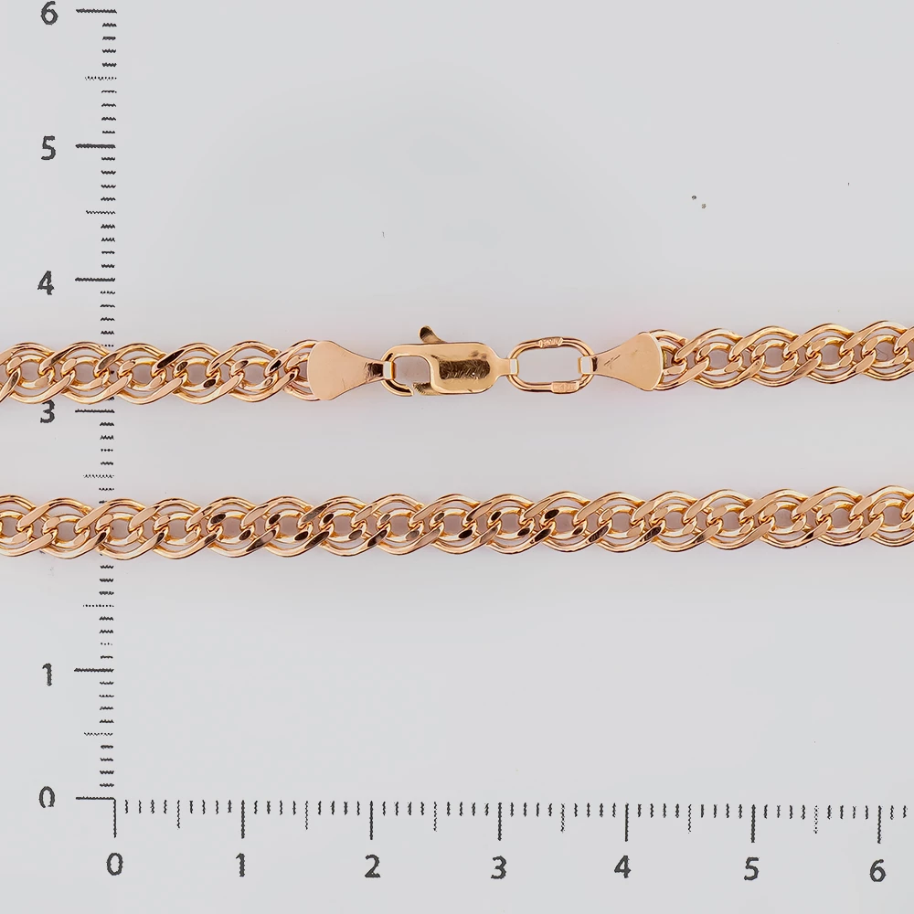 Браслет из красного золота 585 пробы